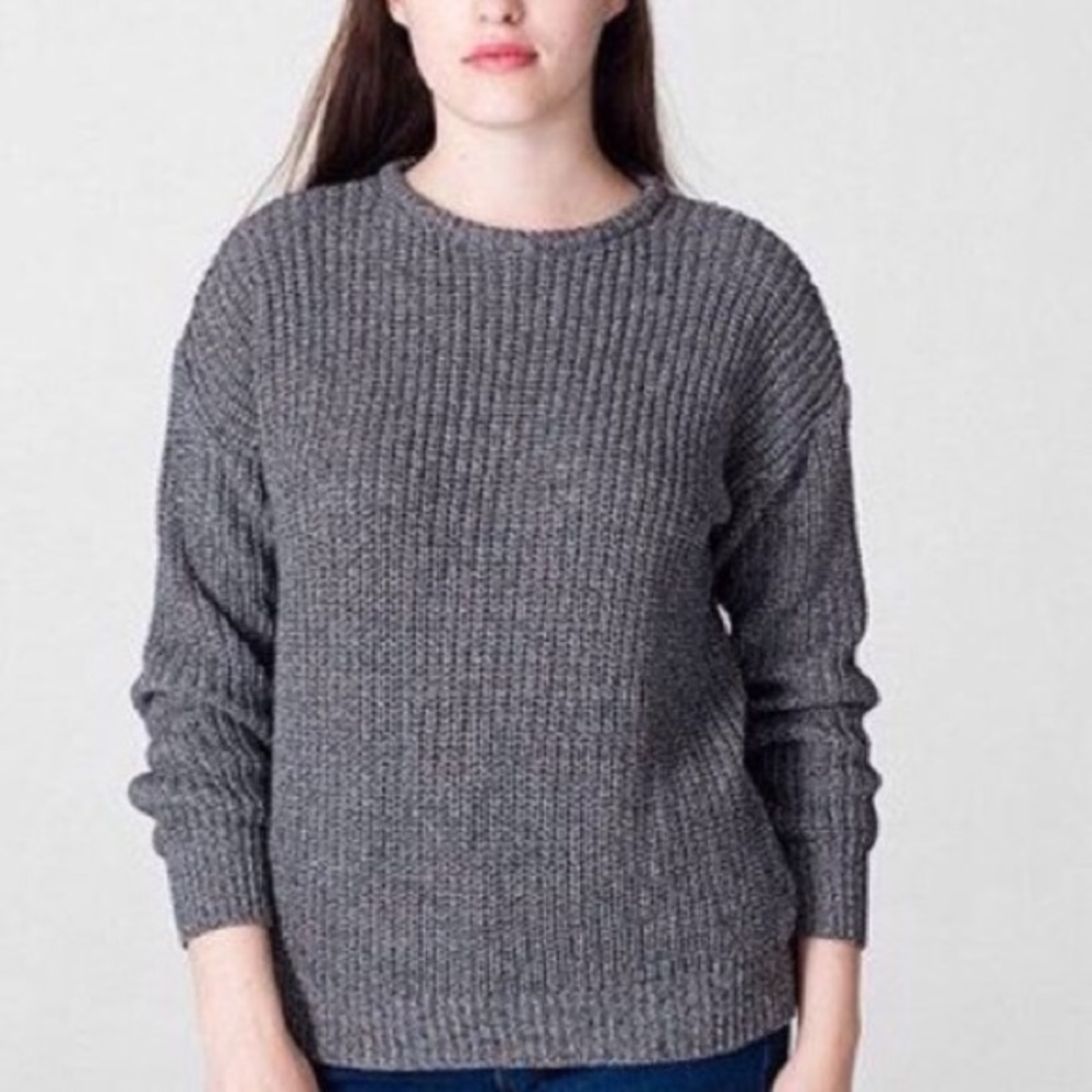 american apparel fisherman pullover in zebra